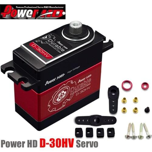 1pcs POWER HD D-30HV 30 kilograms of torque all metal climbing car Robot arm simulation steering gear