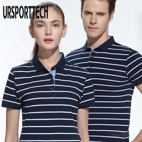 Mens Polo Shirt Oversize Cotton Summer Sports Striped Casual Short Sleeve Women Polo Shirts Slim Fit Comfortable Couple Polo Top