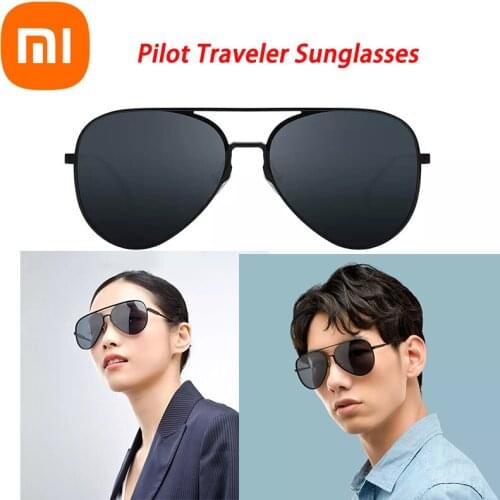 Origianl Xiaomi Aviator Pilot Traveler Sunglasses Polarized Lens Sunglasses For Man And Woman Mi Life Sunglasses