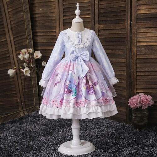 Girl dress children clothing flower girl wedding party long sleeve baby girl birthday dress child christmas clothes baby clothes