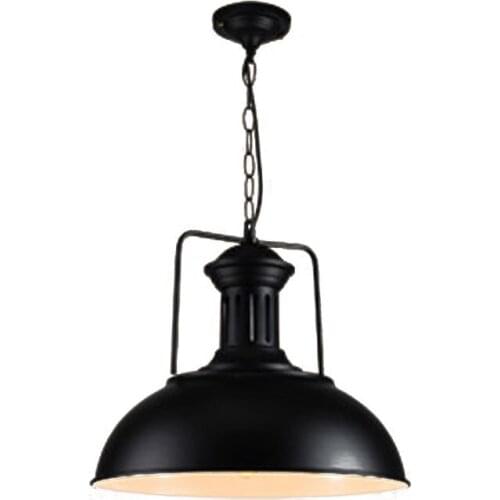 Nordic Black Rust Industrial Pendant Light Fixture E27 Holder Loft Hanging Iron Lamp shade Home Attic Suspension Luminaire