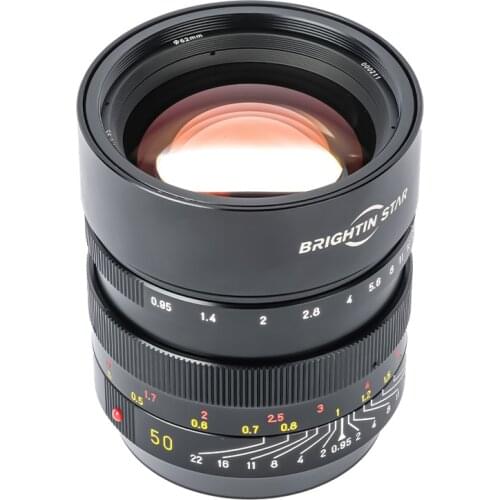 Brightin Star 50mm F0.95 Night Scene Full Frame Portrait Fixed Focus Micro Single Camera Lens For Fuji Canon Nikon Sony SIGMA L