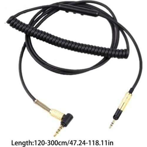 Spring Cable For -Sennheiser -HD598 -HD558 -HD518 3.5mm Headphone