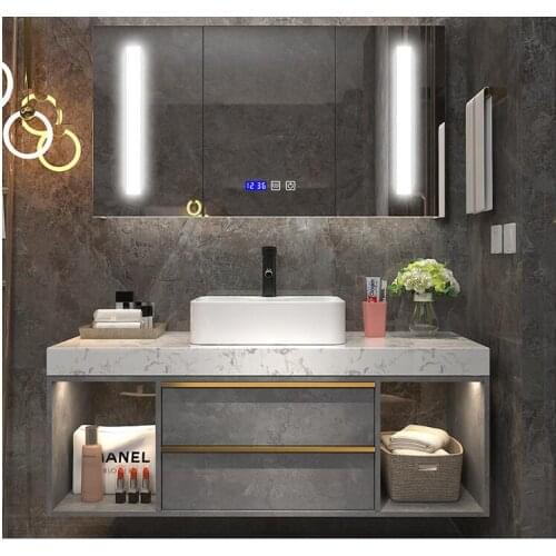 Nordic luxury bathroom cabinet Modern minimalist bathroom sink wash basin wash basin bathroom basin cabinet combination