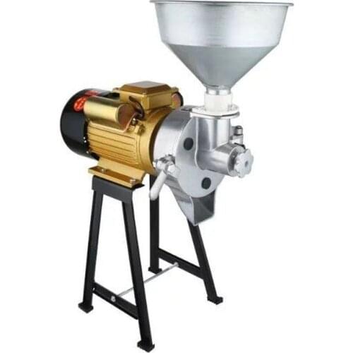 Grinding machine 100kg/h Wet Refiner Grain Beans Grinder for Tofu Tahini Chili Sauce Corn Flour Etc. 220V 3.5kw
