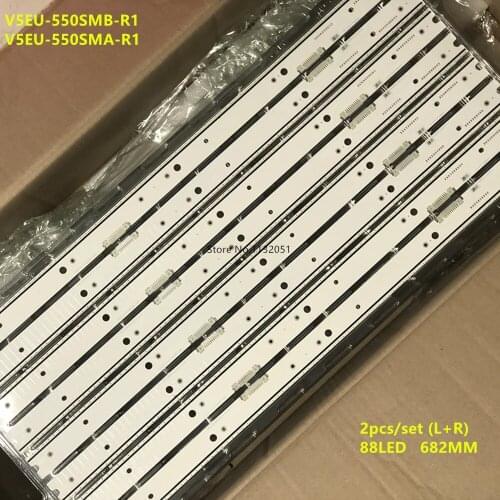 LED backlight 88 LEDs for Samsung UE55JS9000 UE55JS8500 UN55JS850DF BN96-39057A 39058A