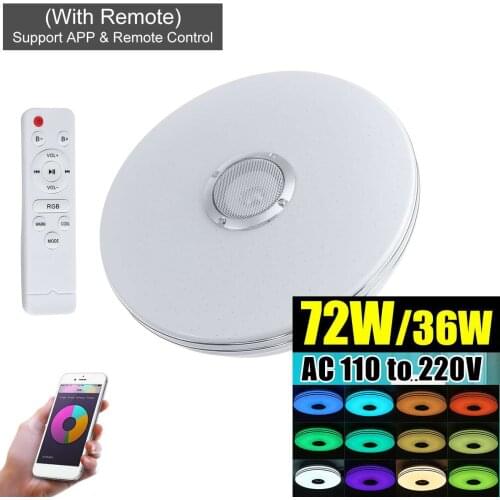 36W/72W RGB LED Ceiling Lights Smart Ceiling Lamp Remote Control APP Music Light Home Bedroom Living Room LED Down Light