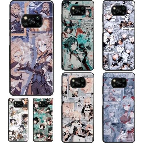 Genshin Impact Aesthetics For Xiaomi Mi 11 Lite 10T Pro Mi Note 10 Lite Mi 11 Ultra Phone Case For POCO X3 Pro F3 M3