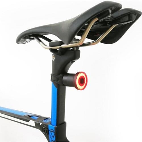 Bicycle Rear Light Smart LED Braking Lamp Auto/Manual Switch Runtime Safety Visual Warning Lantern XLITE100 MTB Road Cycle Rear