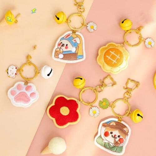 Embroidered Keychain Cartoon Creative Sachet Finished Product Pendant Kawaii Handmade Couples Cross Stitch Birthday Gift Holiday