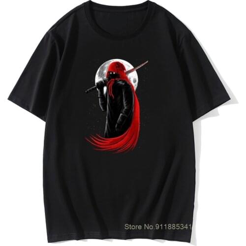 Japanese Tokyo Samurai Assassin Tshirt Men Katana T Shirt Cool Retro Summer Tops Tees For Men Chili Ninja T-Shirt Cotton