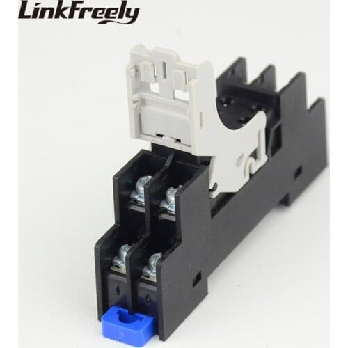 SJ2S-05B 2NO+2NC 8 Pin Terminal Relay Mounting Base Relay Socket Holder For RJ2S-CL-D24 G2R-2-SN miniature relay
