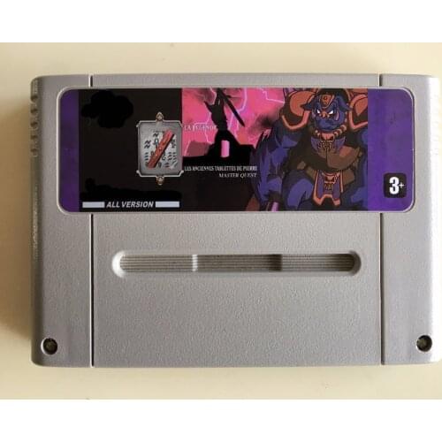 16Bit Games ** ANCIENT STONE TABLET 1,2,3,4 IN 1 ( French Language PAL Version!! )