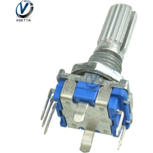2PCS EC11 20mm Rotary Encoder Code Switch Audio Digital Potentiometer Switch Volume Control 5Pin