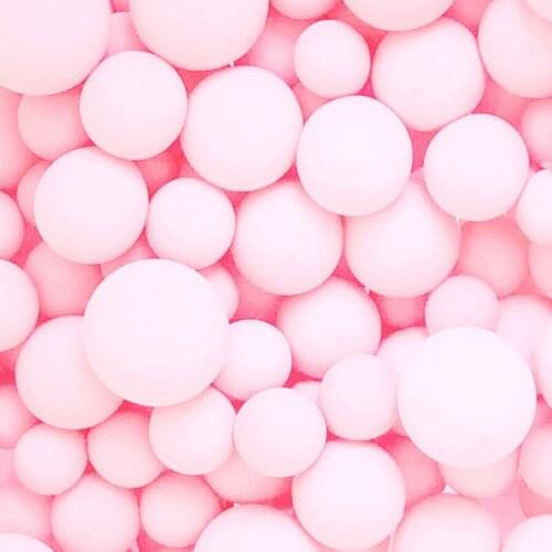 5 inch 500pcs matte pure pink balloon round pink art shape wedding birthday party decoration romantic balloons