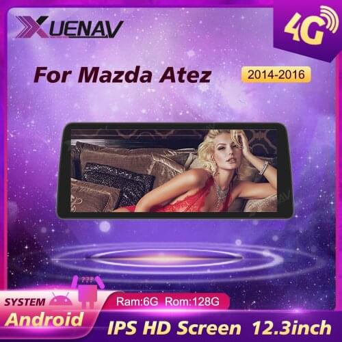 12.3 inch Car Autoradio Player For Mazda Atez 2014 2015 2016 GPS Navigation Radio Multimedia Player Head Unit Car stereo 2 din