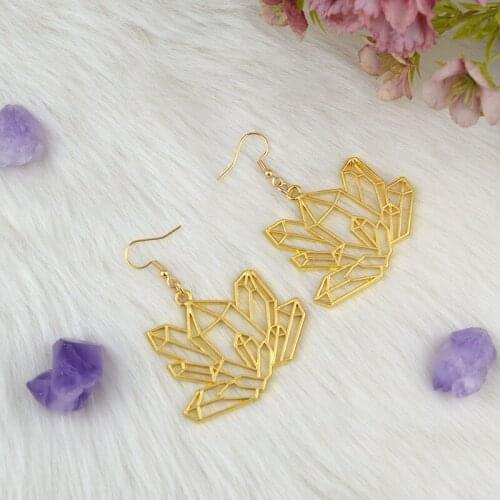 Goddess Celestial Dangle Earring Gothic Geometry Earring For Women