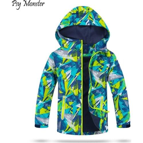 Children Outerwear Polar Fleece RainCoat Kids Sport Mountain Wear Waterproof Windbreaker Boys Girls technical Jackets Autumn Top