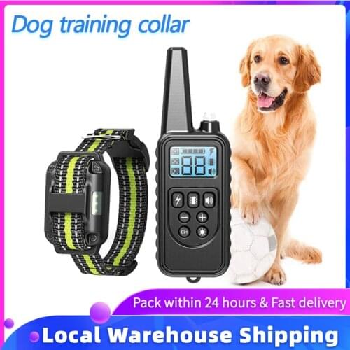 Electric collar dogs pets accessories dog training vibrator collier anti aboiement chien 3 training modes Bark stopper