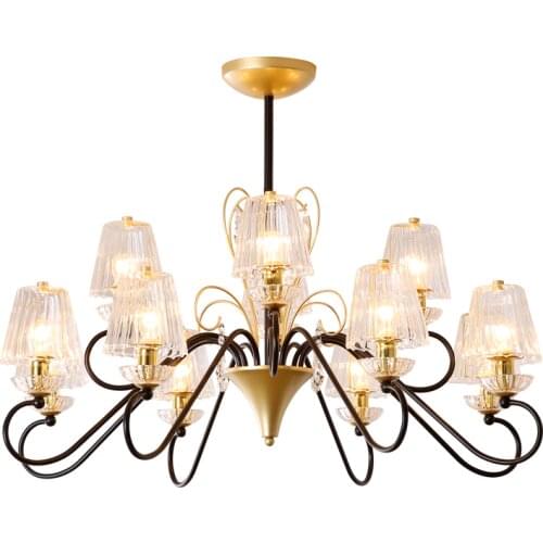 French light luxury crystal chandelier lamps villa living room bedroom dining room modern minimalist net red lights