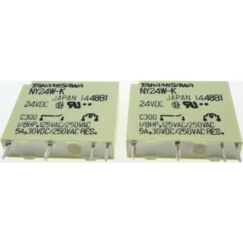 HOT NEW 24V relay NY24W-K NY24W 24W-K 24W 24V 24VDC DC24V 5A 250VAC DIP4