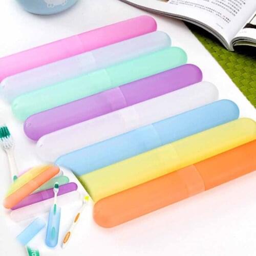 Candy color toothbrush box creative Travel Portable wash scrub toothbrush box toothbrush box