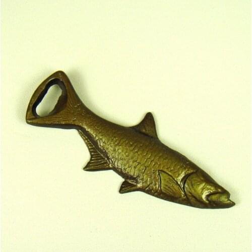 Creative Cast Iron Fish Model Wine Bottle Opener Decor Metal Tuna Key Holder Drinking Barware Utility Supplies Craft Accessories