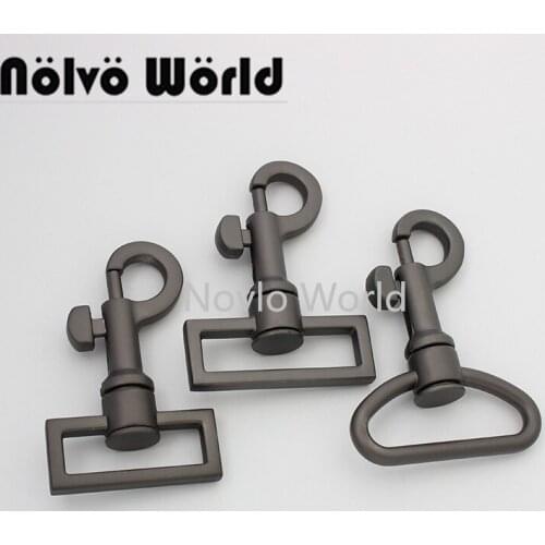 Nolvo World 20 pcs 32-38-40mm Matte gun Swivel snap hook Alloy Swivel Clasps Buckle Metal Clasp Hook
