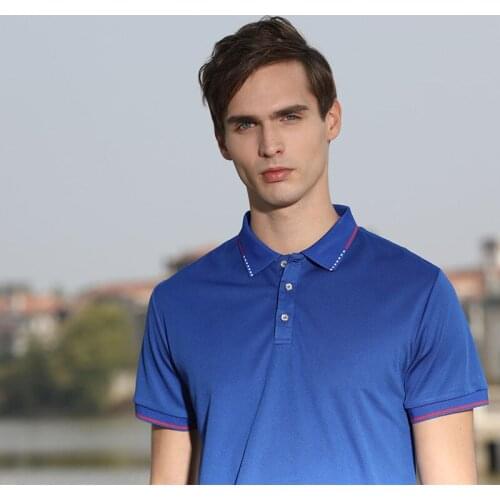 Polo Shirt Men 2021 Brand Short Sleeve Clothing Wine Fashion Lapel casual collar slim fit plus size Stritching Business Luxury