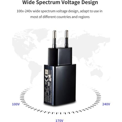 5V 1A AC USB Port Power Wall Phone Charger Adapter Travel EU Plug For iPhone X 8 7 Samsung S9 Smartphone 20pcs/lot