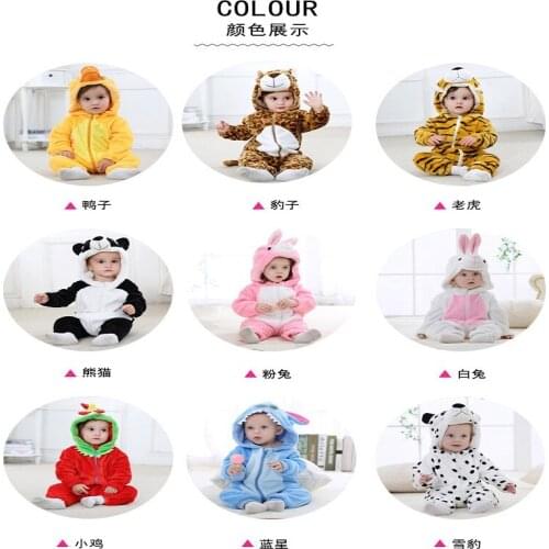 Baby Girl Clothes Kids Toddler Baby Costume Boy Rompers Kigurumi Infantil Cartoon Newborn Animal Jumpsuit Ropa Bebe Body Bebé