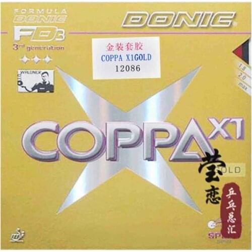 Original Donic COPPA X1 Gold/ COPPA X1 TURBO Platin/ COPPA X2 Platin Soft/ COPPA X3 Silver table tennis rubber tennis rackets