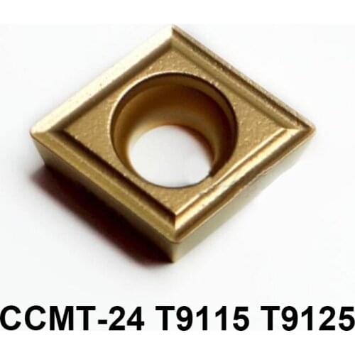 Original CCMT060204-24 CCMT09T304-24 CCMT09T308-24 CCMT120408-24 T9115 T9125 Carbide Inserts Lathe Tools CNC Cutter