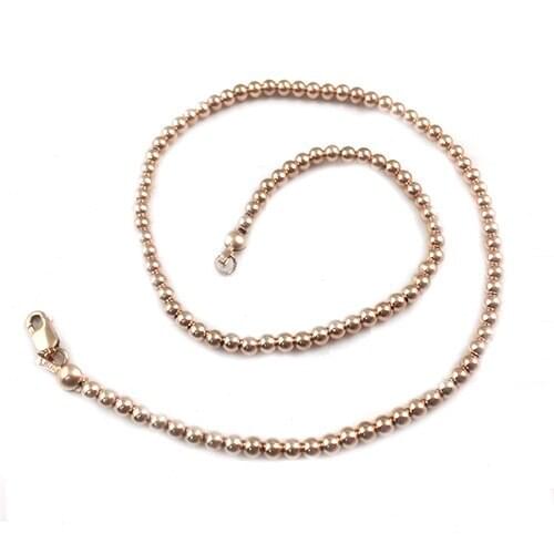 Beadsnice Gold Beaded Choker Gold Filled Necklace Wedding Gift 39911