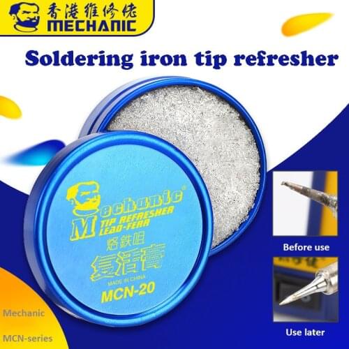 Jyrkior MECHANIC MCN-8/8S/20 Soldering Iron Tip Refresher Clean Paste Oxide Solder Iron Tip Head Resurrection Repair Tools