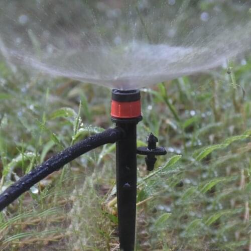10 pcs All-round Scattering Dripper Sprinklers With support 13cm 360 Degrees Watering Sprinklers Garden Water Irrigation System
