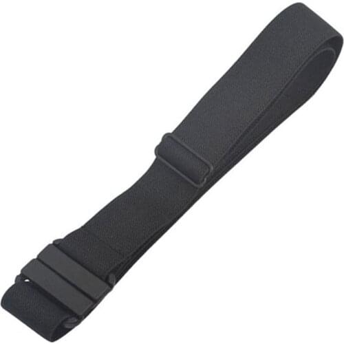 Adjustable Stretch Waist Belt No Show Flat Buckle Non-Slip Simple Elastic Belts Band For Women And Men Pants Clothes Waistband