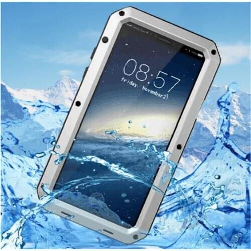 Premium Luxury Doom Armor Shock Waterproof Metal Aluminum Defender Case for iPhone 7 8 6s Plus X 10 XS Max XR Cover Phone Bags