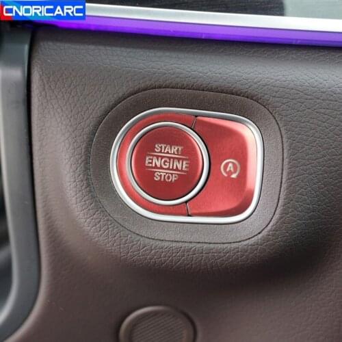 Car Styling Central Control Engine Start Stop Switch Sticker Trim For Mercedes Benz G Class 2019-2020 GLE GLS 2020 Accessories