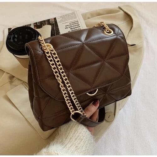 Embroidery Thread PU Leather Crossbody Bags for Women 2021 Trend Bag Womens Branded Trending Shoulder Handbags