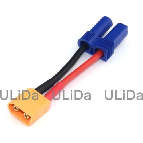 XT60 Male To Female EC5 Connector Adapter /w Wire RC Helicopter For Lithium Battery Rechargeable Bateria Lipo