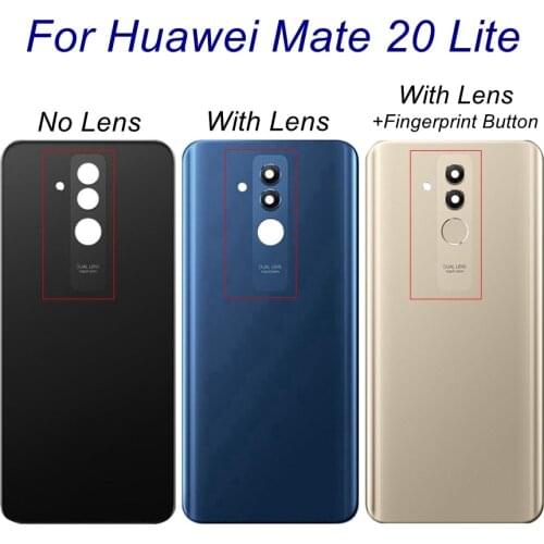 For 6.3" Huawei Mate 20 Lite Back Glass Battery Cover Rear Housing Door Case For Huawei Mate 20 Lite Back Glass Cover Panel