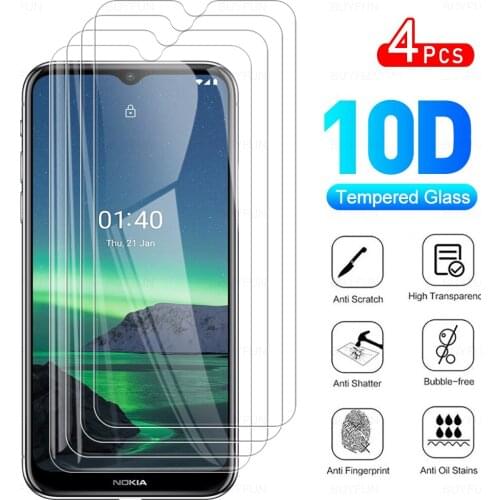 4Pcs Full Cover Protective Glass For Nokia 1.4 Phone Tempered Glass Screen Protector Film For No Kia Nokia1.4 1. 4 6.52" 2021