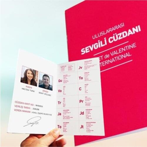 1 pcs Dear Passbook Sweetheart Romantic Gifts wedding bride mariage хна henna