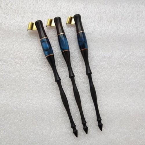 10pcs for a lot Rosewood Oblique Nib Dip Pen Holders English Antique Copperplate ES ER Insert Nib Holder Calligraphy Dip Pen