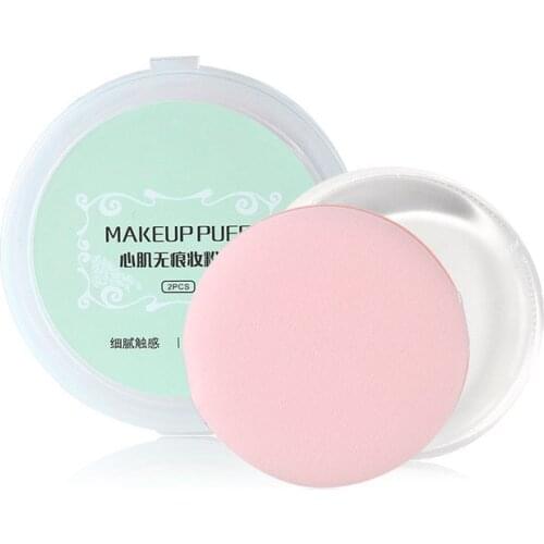 2 in 1 Non-powder Transparent Silica Gel Jelly Powder for Dry-wet Dual-purpose Non-latex Powder Puff Makeup