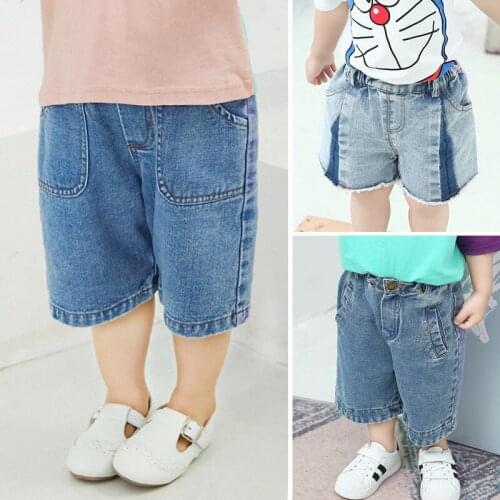 2020 New Girls Jeans Summer Shorts Kids New Fashion Children Clothing Casual Pants Costume For Kids 2 3 4 5 6 7 Years