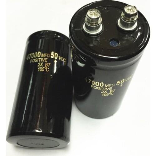 50v 47000uf Electrolytic Capacitor Radial 50x105mm (2pcs)