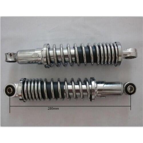2pcs 280mm Chrome Shocks amortiguador moto for honda Monkey bike Z50 Z50J Z 50 50CC pitbike pit bike motorcycle parts