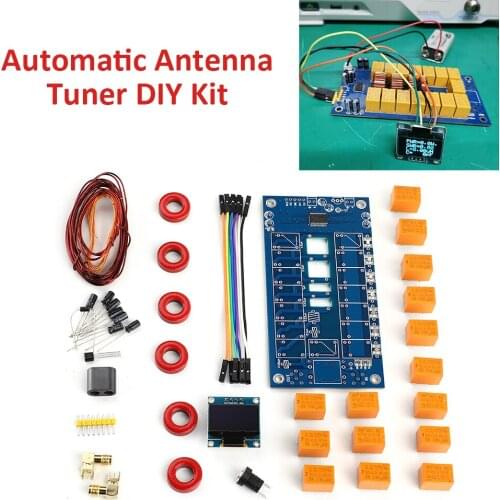 DIY Kits 1.8-50MHz ATU-100mini Automatic Antenna Tuner by N7DDC 7x7 +OLED